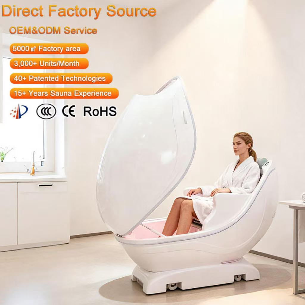 Spa Wellness In - Infrarot-Sitz-Spa-Kapsel aus Acryl mit Rotlicht und