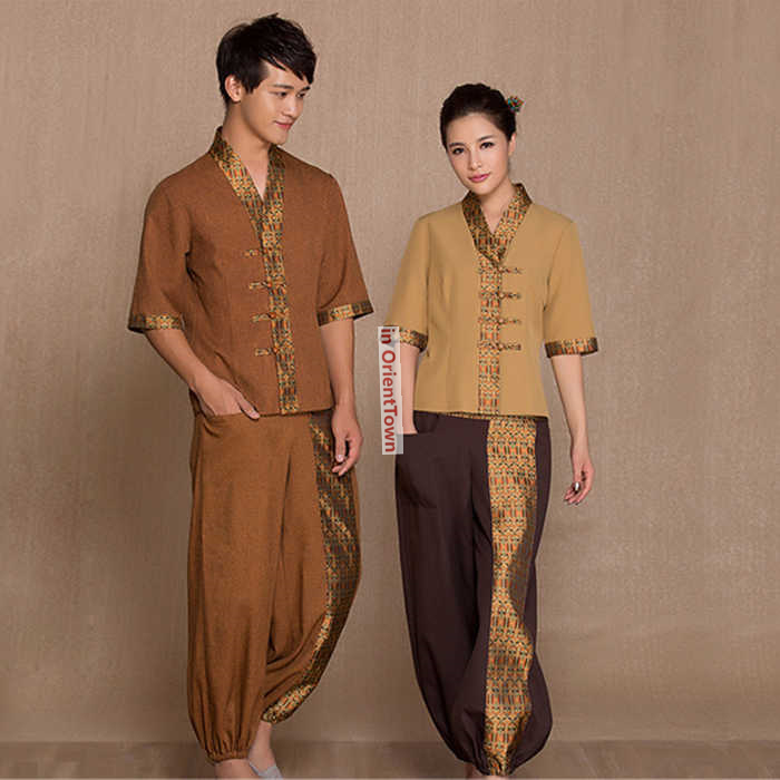 Spa Wellness Thai - Thai-Style SPA Massage-Set: Oberteil + Hose,