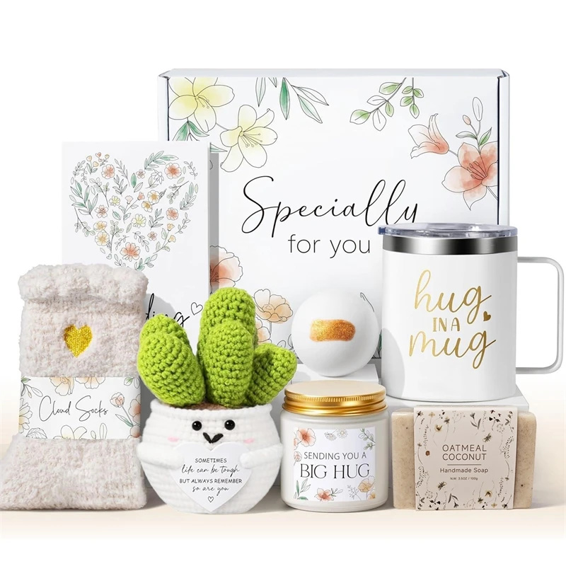 Spa Wellness In - Hug In A Mug Selbstpflege-Geschenkset Gestrickter