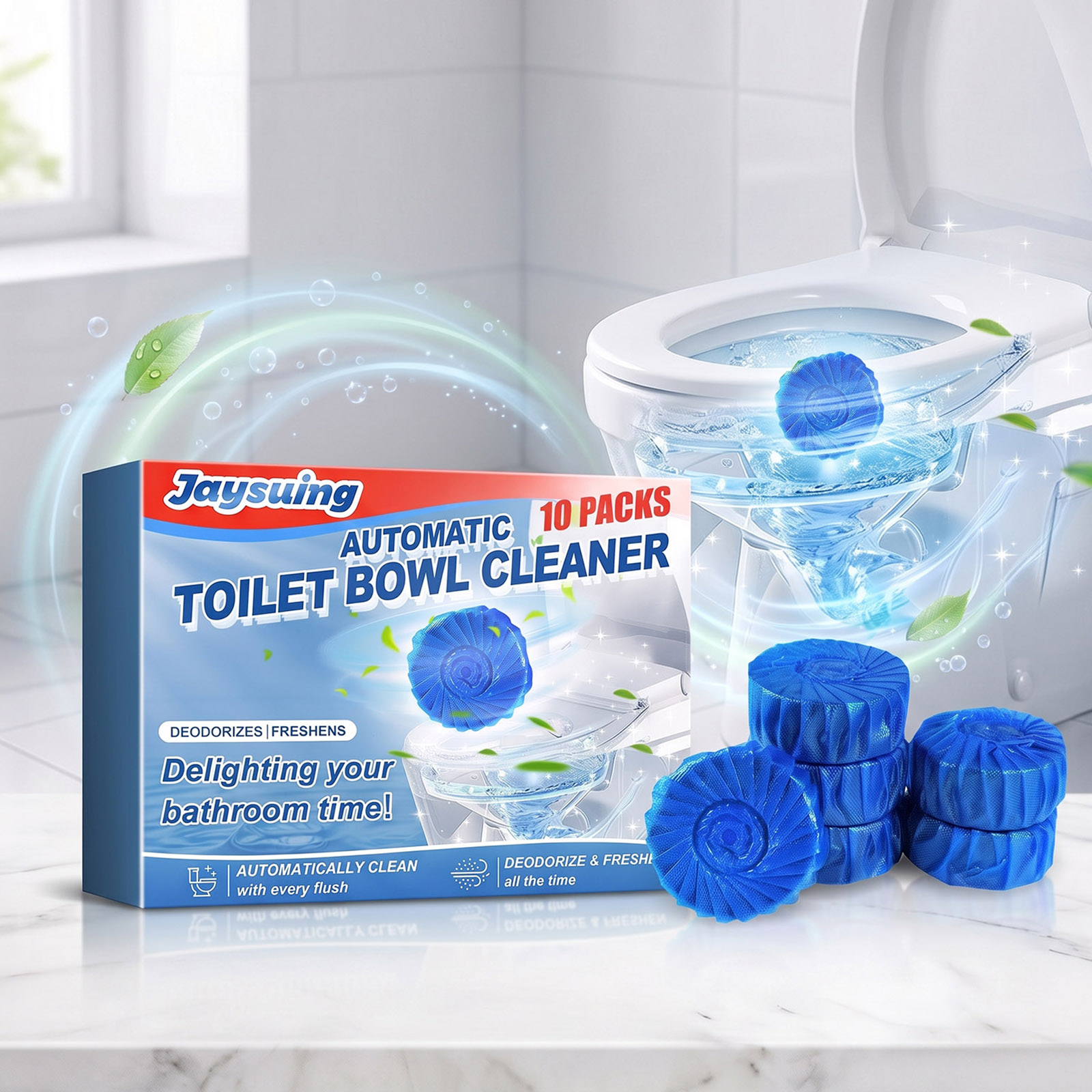 WC-Reiniger-Blöcke, Blaue Spru – Shower Steamer Tablet Bewertung und Preis